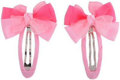 

Angel Closet Chiffon Bow Hair Clip(Pink)