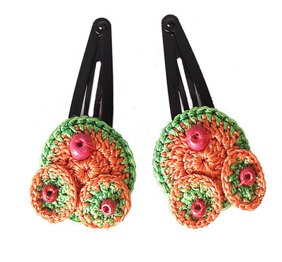 

Samoolam Orange Owl Tic-Tac Hair Clips Hair Clip(Multicolor)