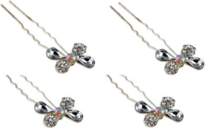 

Pink Rose Princess Charm Hair Pin(Multicolor)