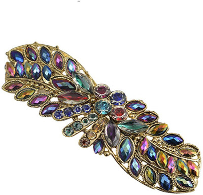 

Taj Pearl Designer Hair Clip(Gold)