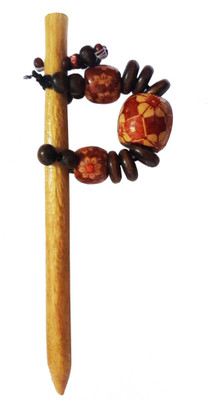

CraftEra Wooden stick Hair Pin(Brown)