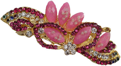 

Taj Pearl Designer Hair Clip(Gold)