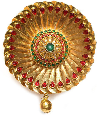 

Beeline Pearl Kundan Gold Plated Hair Pin(Gold)
