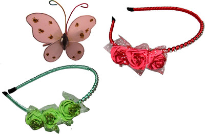 

Anokhi Ada Floral Style Hair band Hair Accessory Set(Multicolor)