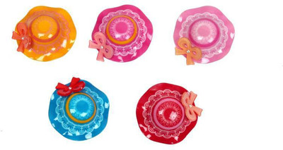 

One Personal Care Little Baby Princess Hat Charm Sweet Designer Casual Wear Hair Accessory Set, Hair Pin(Multicolor)