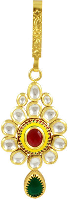 

Orniza Ethnic Indian Designer Vilandi Kundan With Enamel Work Hair Pin(Multicolor)