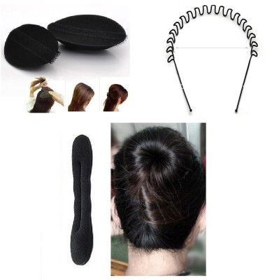Buy BELLA HARARO hair style puff Tick tick pins Hair Band Hair Clip Tic Tac  Clip Black Combo of 2 Online at Low Prices in India  Amazonin