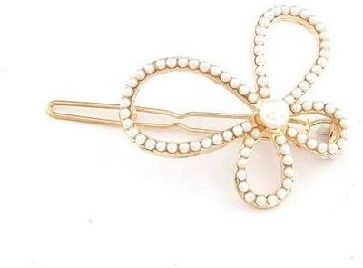 

Crunchy Fashion Flower Bowknot Hair Pin(White)