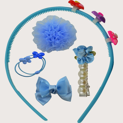 

Angel Glitter Blue Pearl Fairy Clips Comb0 Hair Accessory Set(Blue)
