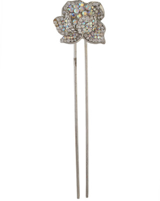 

Vama Fashions Indo Western Wedding Bridal Party Wear Bun Stick(White)