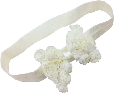 

AkinosKIDS Elastic Rose Flower BabyGirl Head Band(Beige)
