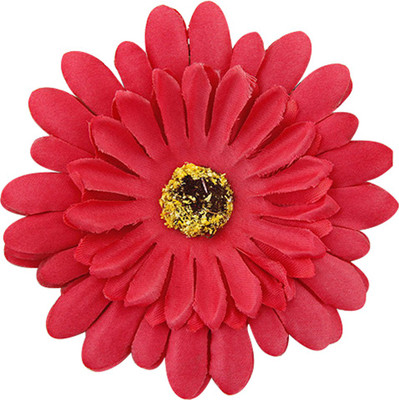 

Young & Forever Chrysanthemum Floral Handmade Brooch headdress Hair Clip(Red)