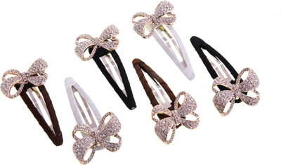 

My DT Lifestyle PARTYWEAR BOW SHAPE TIKTAK Hair Pin(Multicolor)