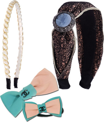 

Super Drool Glamorous Hair Accessory Combo Hair Band(Multicolor)