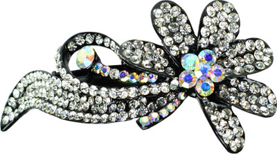 

Glitters Online Silver Colour American Diamond Hair Clip(Silver)