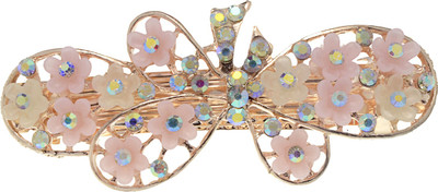 

The Ethnic Wears Ethnic yet modern Back Pin(Pink, Multicolor)