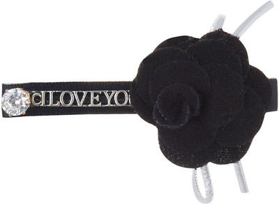 

Fayon Trendy Fashion Black Rose Black Hair Pin(Black)