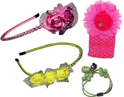 

Anokhi Ada Floral Style Hair band Hair Accessory Set(Multicolor)