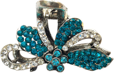

B-Fashionable Semi Flower Hair Claw(Blue)