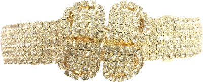 

AccessHer Designer studded back clip hair accessories for Women Hair Clip(White)