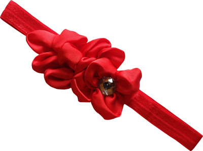 

AkinosKIDS Satin Floral Rhinestone Head Band(Red)