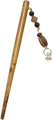 

CraftEra Wooden Bun Stick(Brown)