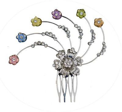 

Taj Pearl Designer Hair Claw(Silver)