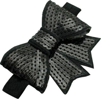 

AkinosKIDS Glitter sequin bowknot Baby Head Band(Black)