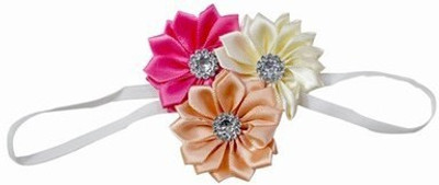 

Pinkblueindia Cute Pearls & Satin Floral Baby Head Band(Multicolor)