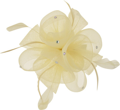 

Angel Closet Feather Fascinator Hair Clip(Beige)