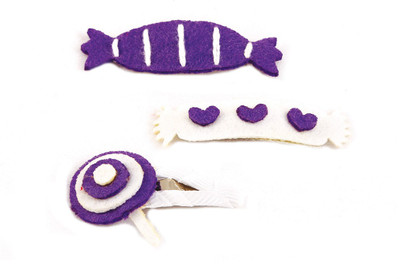 

Mi Dulce An'Ya Cute Snap Clip Hair Accessory Set(Purple)