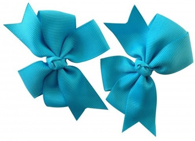 NeedyBee Bow ( Pack of 2) Hair Clip(Blue) Flipkart