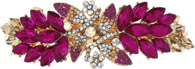 

Mansiyaorange party wear fancy accessories Hair Clip(Pink)