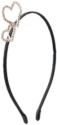 

Pikaboo Heart On Heart Hair Band(Black)