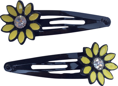 

B-Fashionable Happy Flower Tic Tac Clip(Yellow, Black)