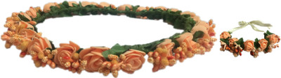 

Loops n knots Sweet Pink Feather Collection Kids Head Band(Orange)