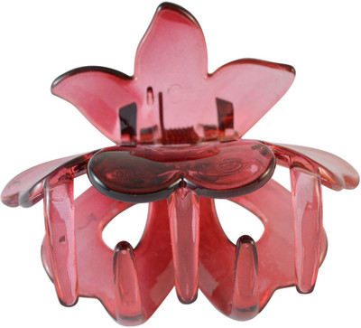 

Sarah Plastic Hair Clutcher for Women - Pink Hair Clip(Pink)