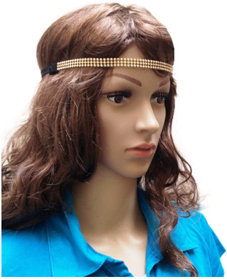 

GRACE FASHION VILLA Arabic Style Head Band(Gold)