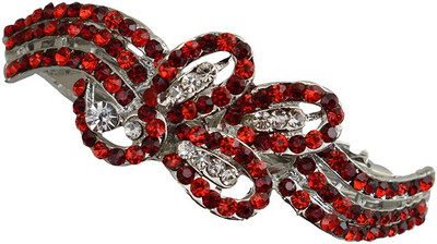 

Taj Pearl Designer Hair Clip(Silver)