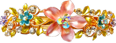 

Utopian Enamel and Stone Hair Clip(Pink)
