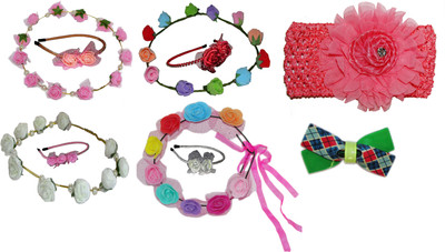 

Twinkle Floral Style Tiara Hair Accessory Set(Multicolor)