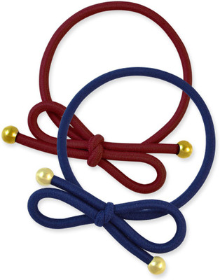 

Sarah Bow Knot Rubber Band(Maroon, Blue)