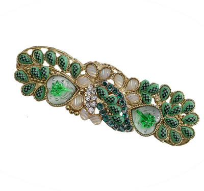 

Taj Pearl Designer Hair Clip(Gold)