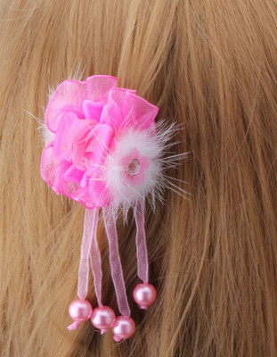 

Angel Closet Fur and Pearls Hair Claw(Pink)