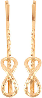 Jazz Jewellery Toned Stone Hair Pin(Gold)