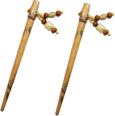 

CraftEra Wooden Stick Hair Pin(Brown)