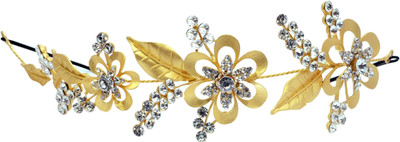 

Mansiyaorange Latest Trendy Exclusive New Premium Collection Hair Accessory Set(Gold)
