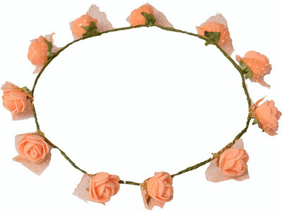 

Loops n knots Tiara Head Band(Orange)