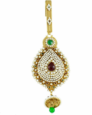 

Orniza Ethnic Golden Juda In Red Green Shade Hair Pin(Multicolor)