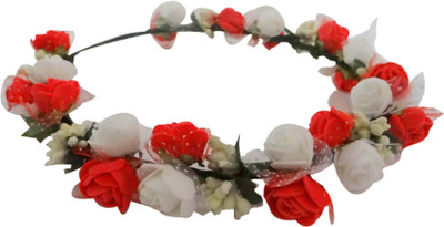 

Vogue Limited Eddition Wedding Party 2-Line Rose Flower Tiara Head Band(Multicolor)